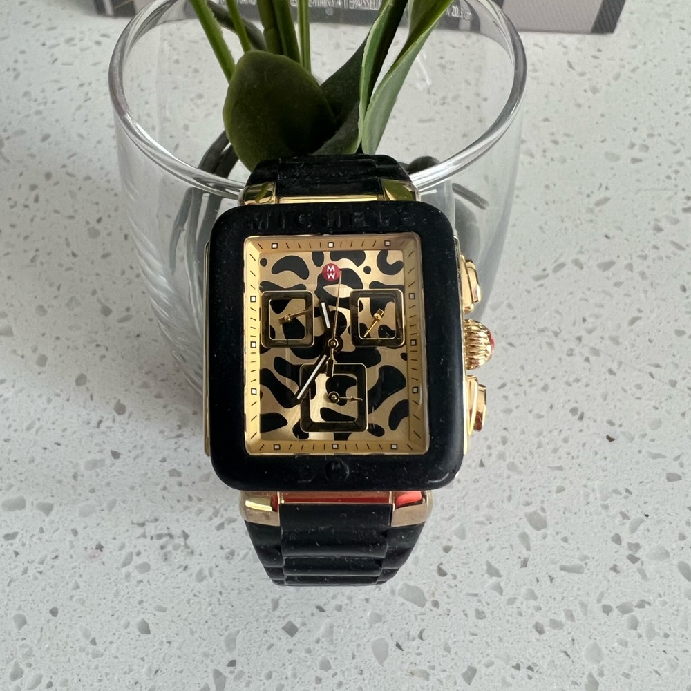 Michele Park Jelly Bean Cheetah Watch